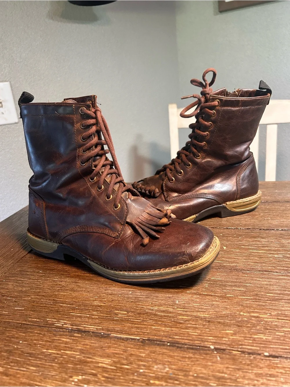 Dan post Kiltie western boots size 6.5 unisex youth